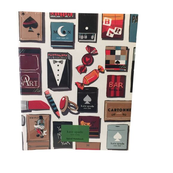 Kate Spade Spring Plaid Lunch Toto & Purse Match Concealed Spiral Notebook - Picture 7 of 9